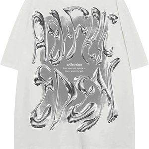 Aelfric Eden Futuristic Liquid Metal Design Tee